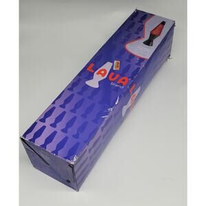 Vintage NIOB 2003 Lava Lamp Red Glitter - Tested Working